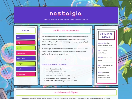 nostalgia screenshot