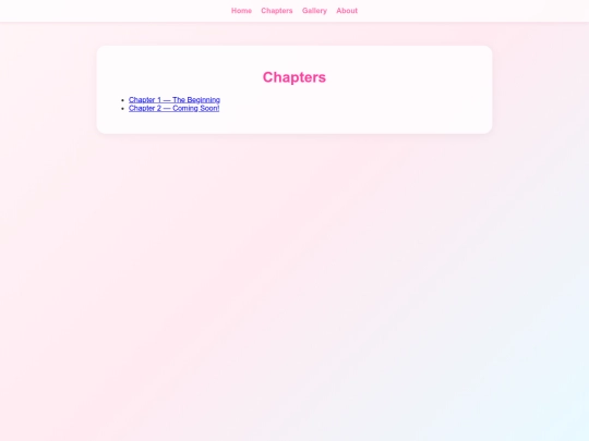 chapters screenshot