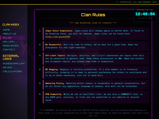 rules screenshot