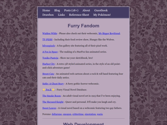 links screenshot