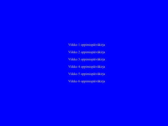 oppimispaivakirja screenshot