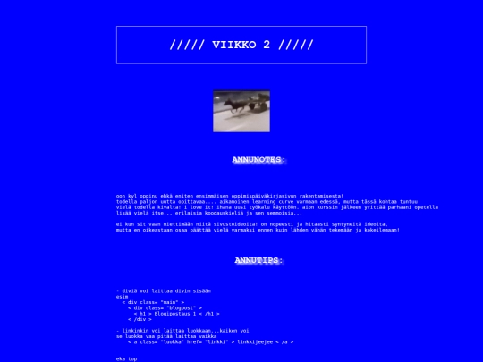oppimispaivakirja/viikko2 screenshot