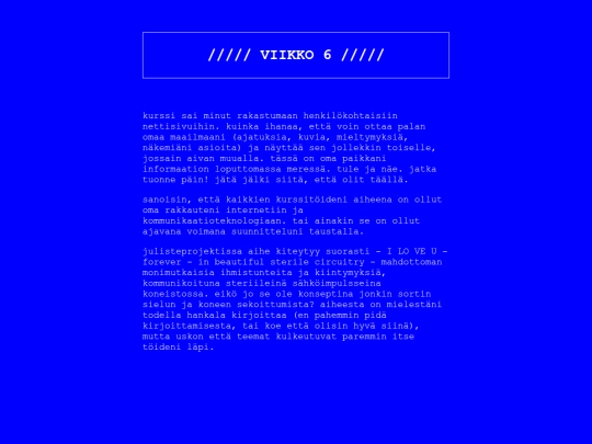 oppimispaivakirja/viikko6 screenshot