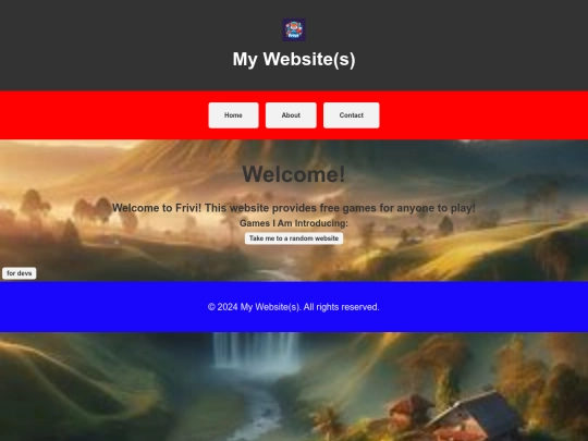 MainWebsite screenshot