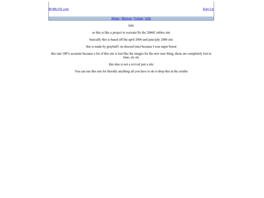 Info - ROBLOX2006 screenshot
