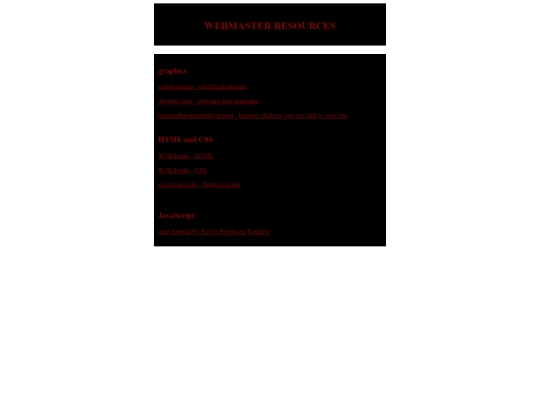 resources screenshot