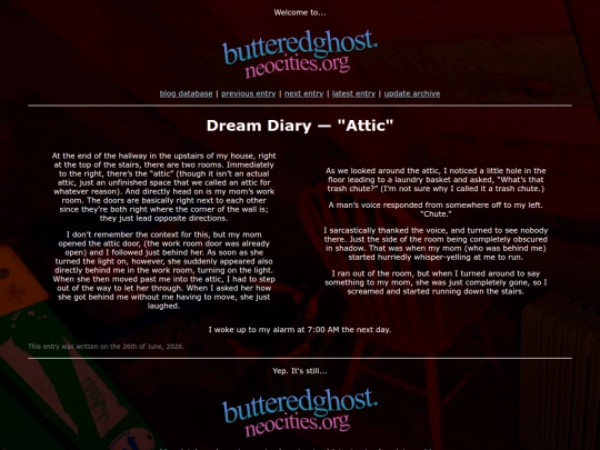 blog/dream.1 screenshot