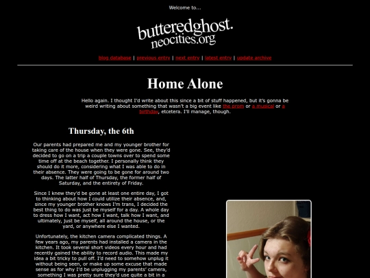 blog/homealone screenshot