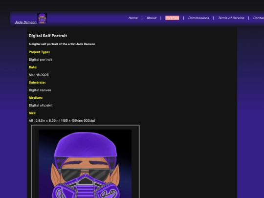 portfolio/digital/DigitalSelfPortrait screenshot