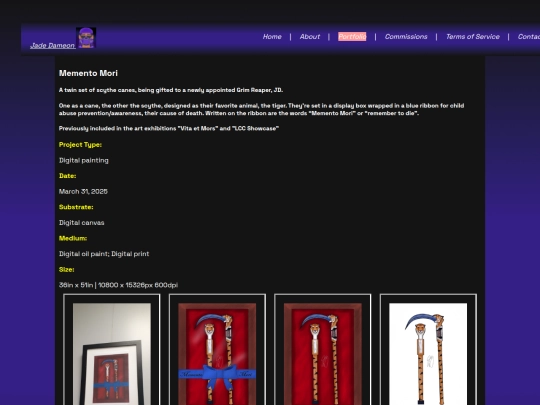 portfolio/digital/MementoMori screenshot