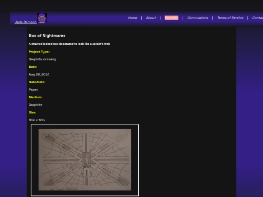 portfolio/traditional/NightmareBox screenshot