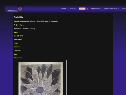 portfolio/traditional/RadialLily screenshot