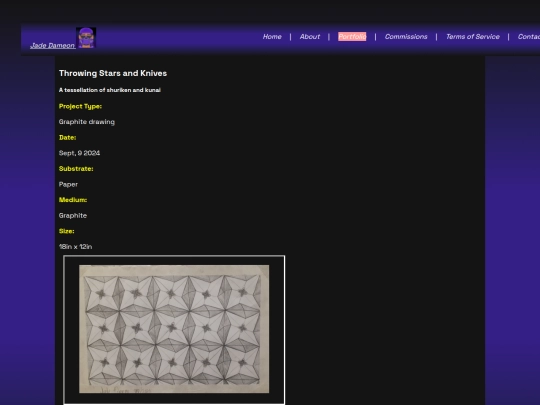 portfolio/traditional/StarsKnives screenshot