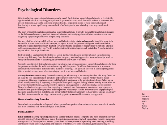Disorders screenshot