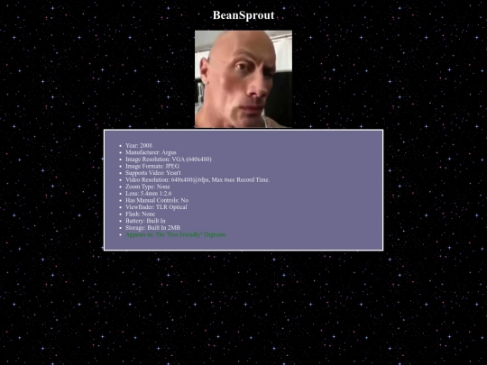 scameradatabase/beansprout screenshot