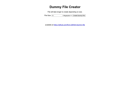 dummy-file screenshot