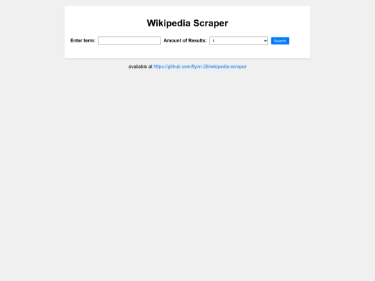 scraper screenshot