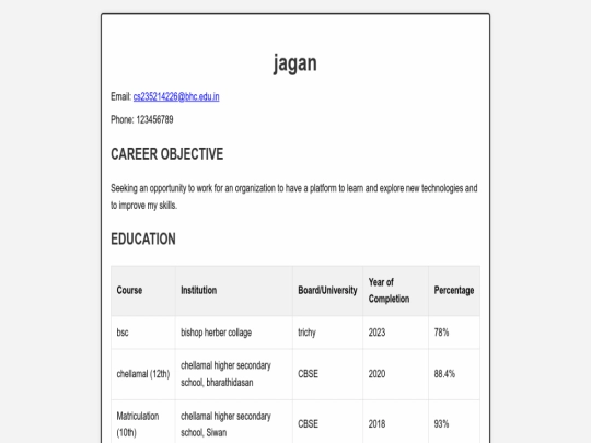 index screenshot