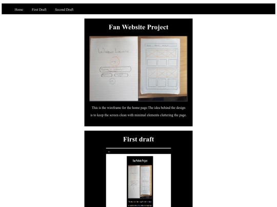 FanSite/Projects screenshot