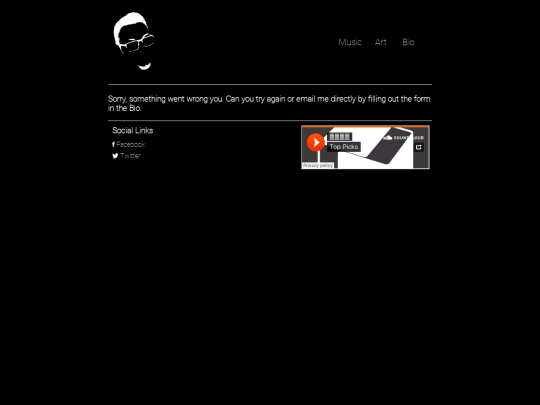 error screenshot