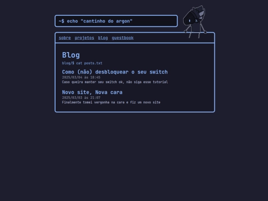 blog screenshot