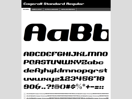 assets/webfonts/CagerollStandardRegular/cageroll-standard-demo screenshot