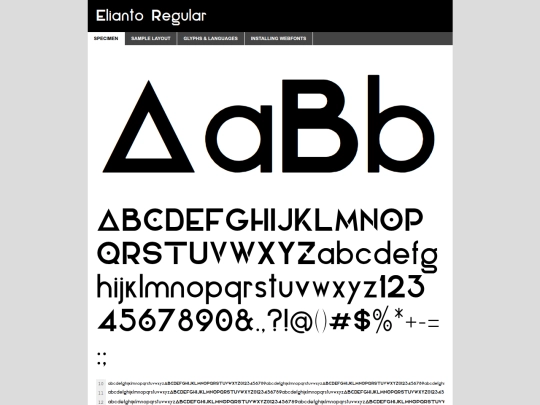 assets/webfonts/EliantoRegular/elianto-regular-demo screenshot