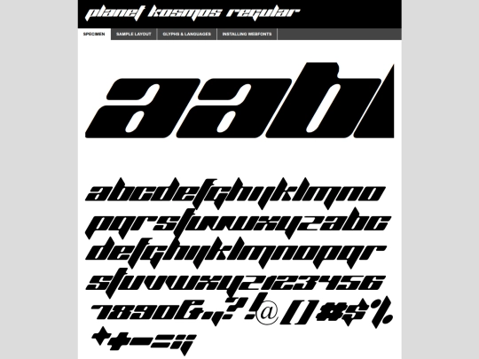 assets/webfonts/PlanetKosmos/plank___-demo screenshot