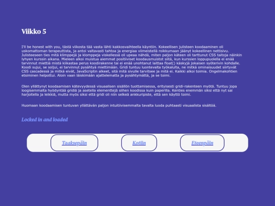oppimispaivakirja/viikko5 screenshot