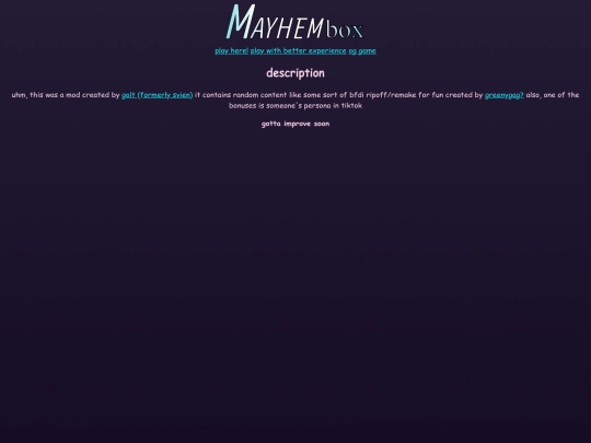 mayhemboxPage screenshot