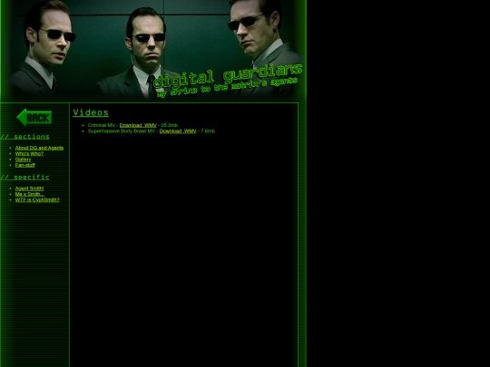 shrines/agents/fanstuff/videos screenshot