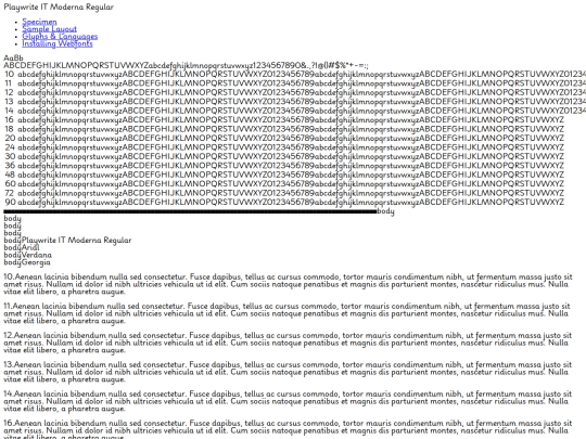 Font/playwriteitmoderna-variablefont_wght-demo screenshot