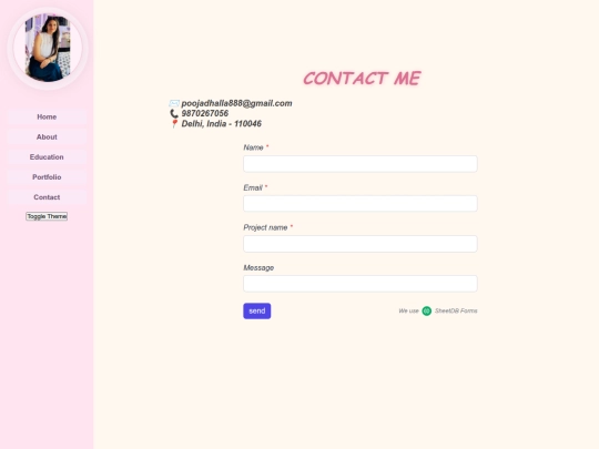 contact screenshot