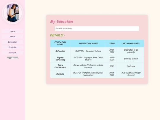 education screenshot