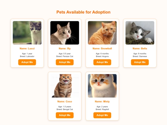 pet-adoption/cat screenshot