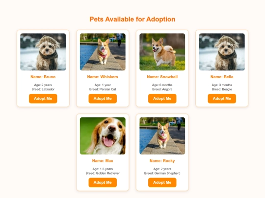pet-adoption/dog screenshot