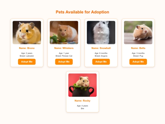 pet-adoption/hammaster screenshot