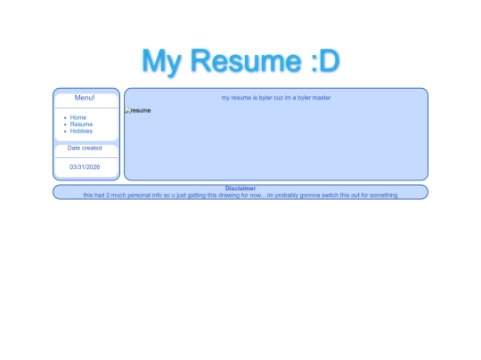 resume screenshot