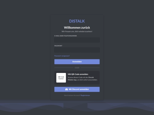 distalk-login screenshot