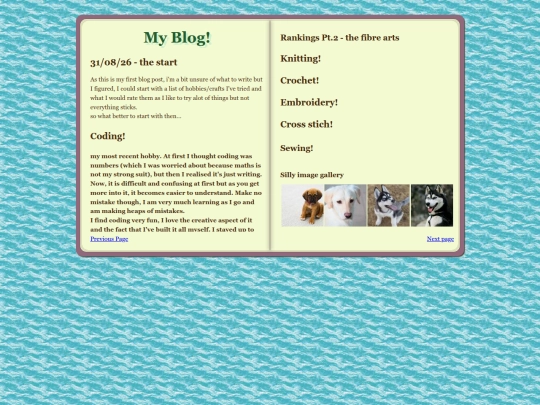 blog screenshot
