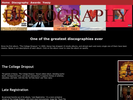 discography screenshot