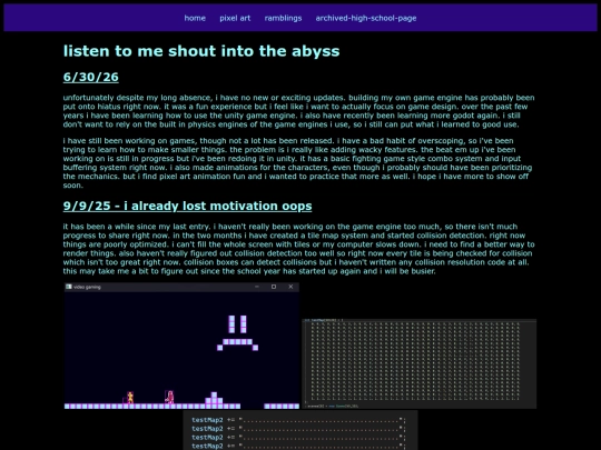 ramblings screenshot