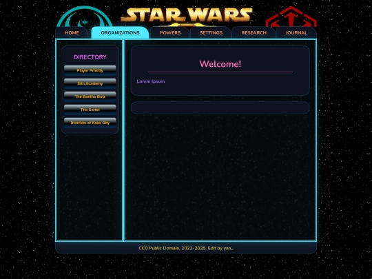 organizations screenshot
