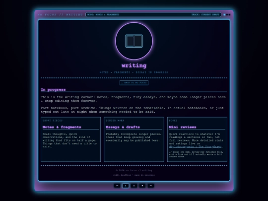 writing screenshot
