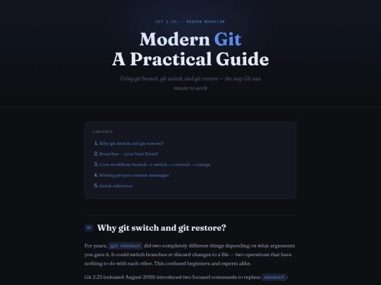 git-tutorial screenshot