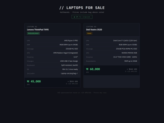 laptops screenshot