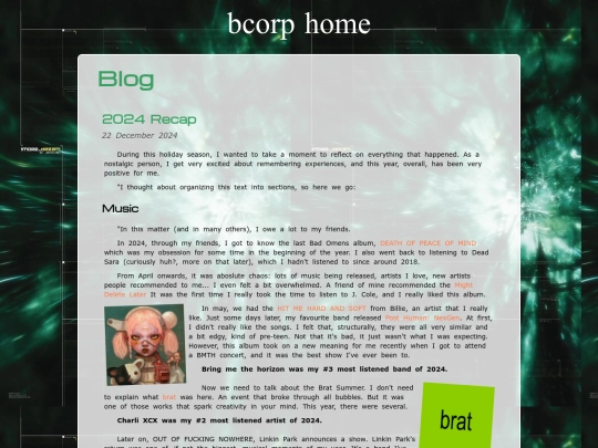 blog screenshot