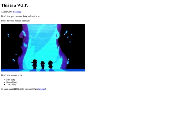 index screenshot