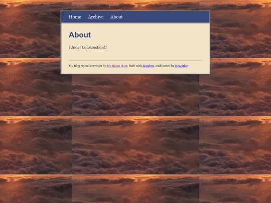 blog/about screenshot