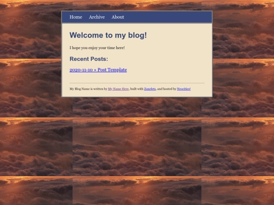 blog screenshot